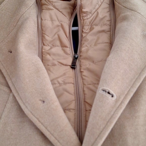 Zara Camel Pea Coat, Double Lining sz 8, NW0T - Picture 12 of 15